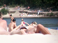 A real amateur couple was voyeured on the nasty nudist beach sex movie so join them and enjoy some hot moments from their life