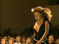 She didn't act professionally during this runway show, real models pretend they don't notice their nips are out and keep walking